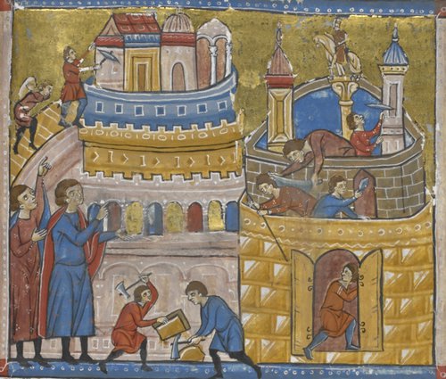 Construction of Rome add ms 15268 f156r 