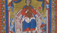 King Ninus enthroned. British Library, Add. 15268, f. 16r. Reproduced with permission from the British Library Board.