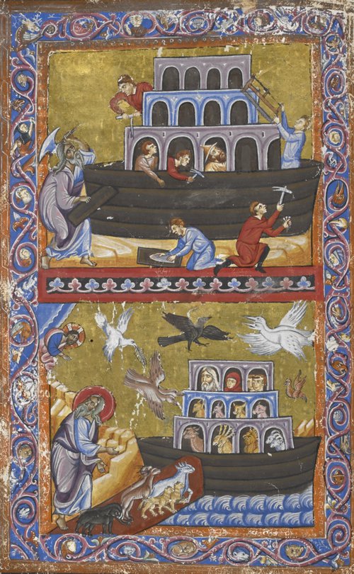 Noah and the ark add ms 15268 f007v 